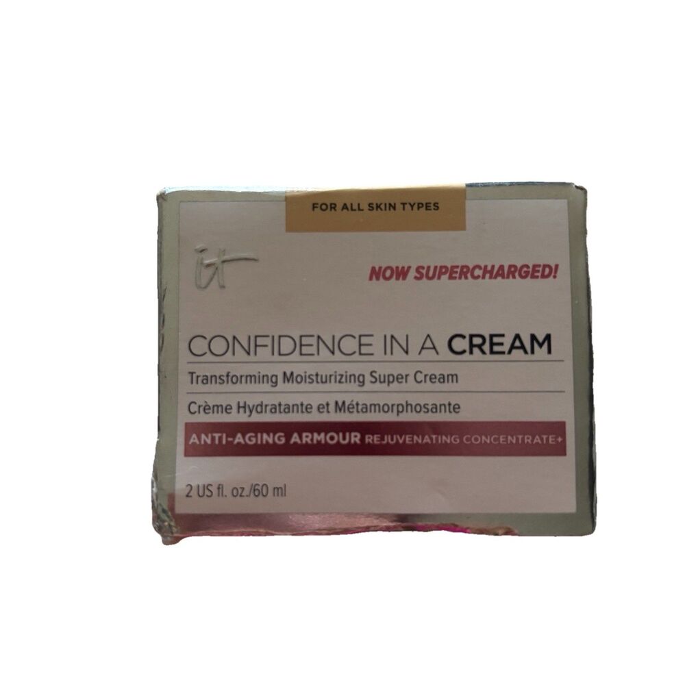 IT Cosmetics Confidence in a Cream Moisturizer SUPERCHARGED+ 2 oz / 60 ml NIB